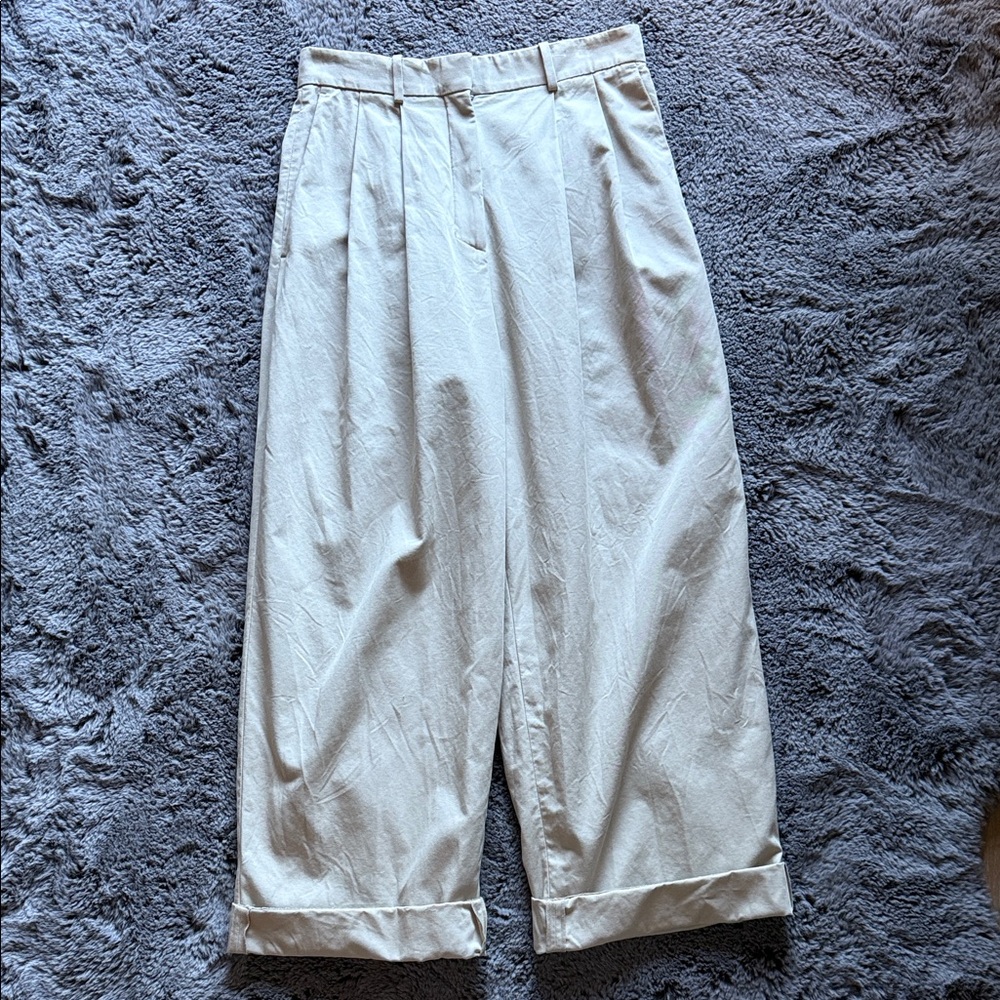 COS high waisted pleated pants